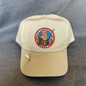 Fishing Hat - Grumpy Old Man Club Fisherman  – Funny Gift for Dad, Grandpa